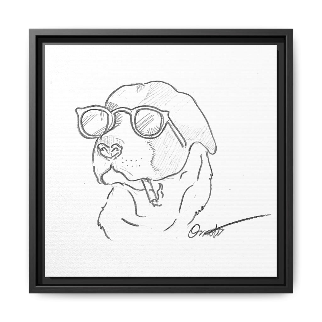 Ruff Day | Matte Canvas, Framed (Multi-color)