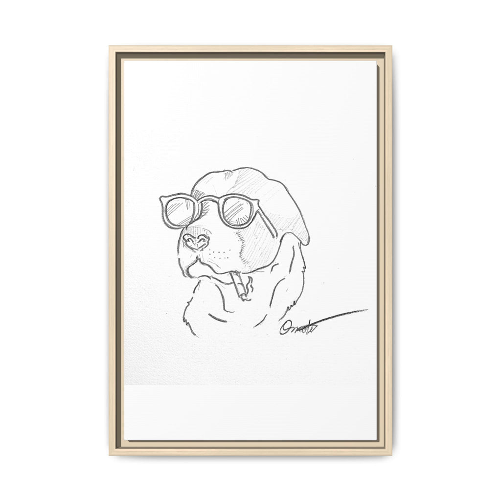 Ruff Day | Matte Canvas, Framed (Multi-color)