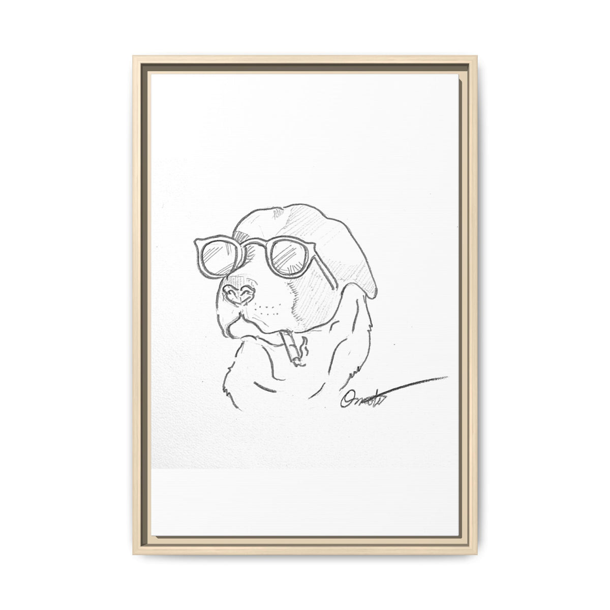 Ruff Day | Matte Canvas, Framed (Multi-color)