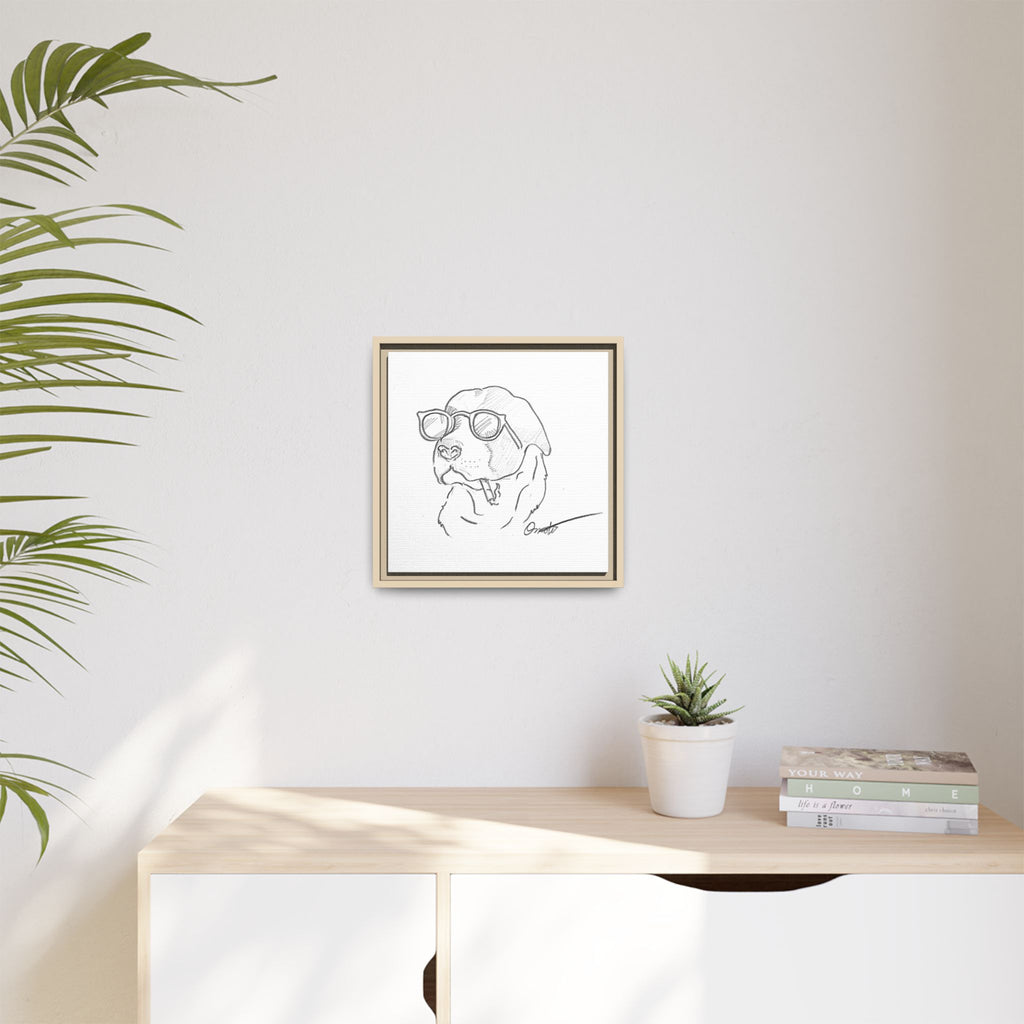 Ruff Day | Matte Canvas, Framed (Multi-color)