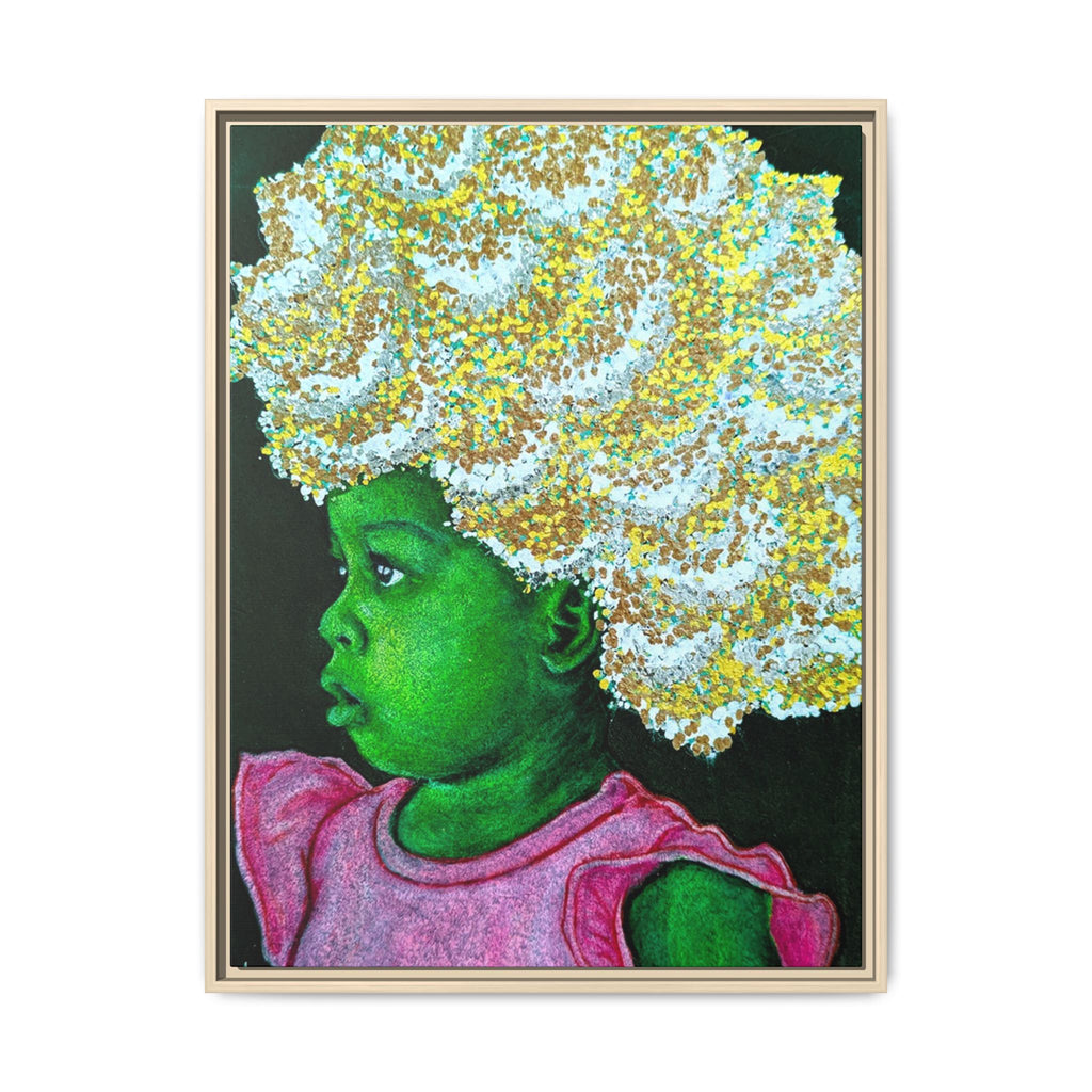"Red" Matte Canvas, Framed (Multi-color)
