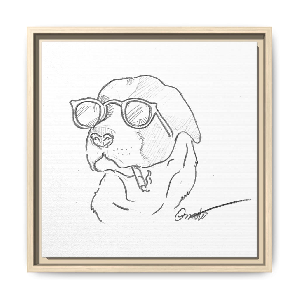 Ruff Day | Matte Canvas, Framed (Multi-color)