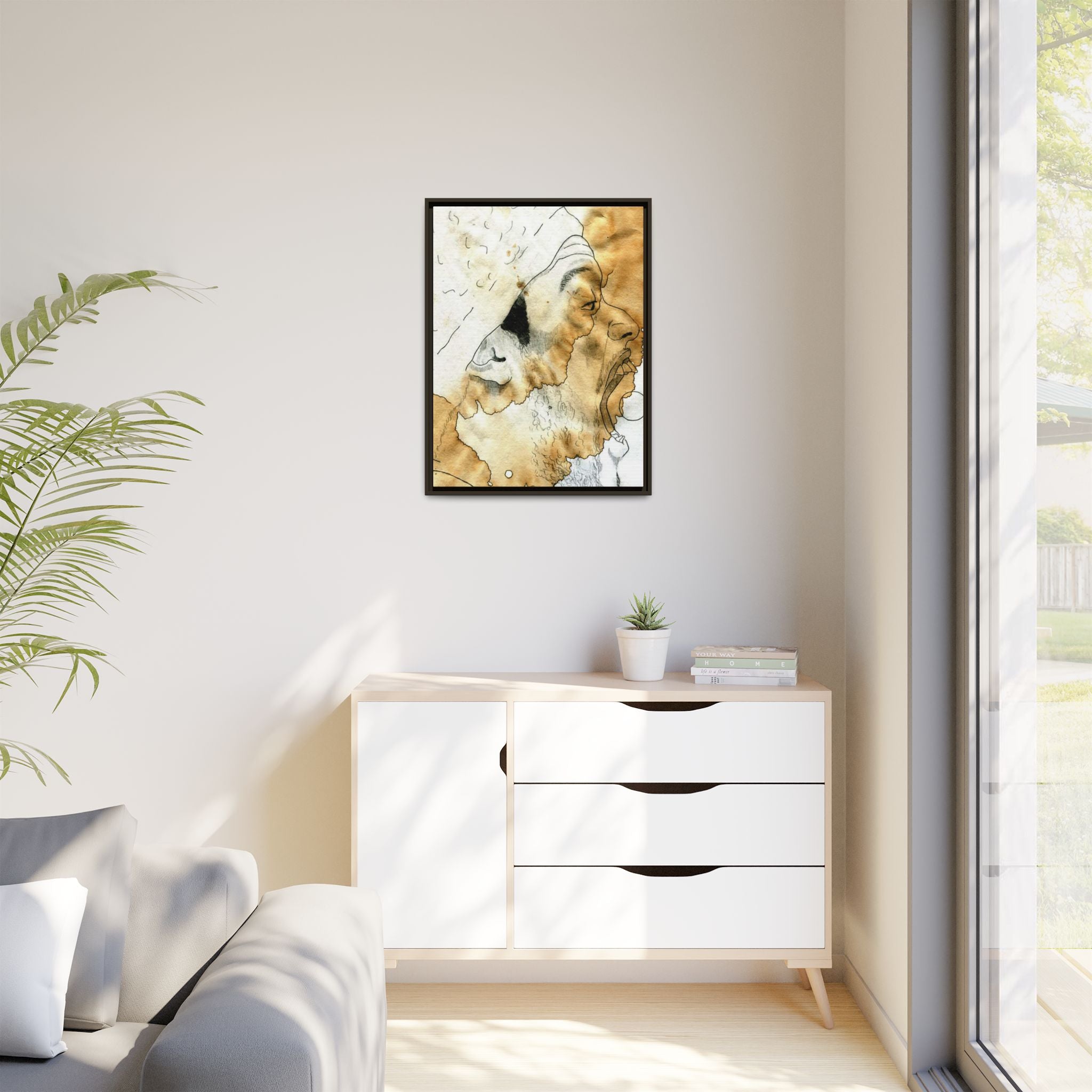 "Gumball" Matte Canvas, Framed (Multi-color)