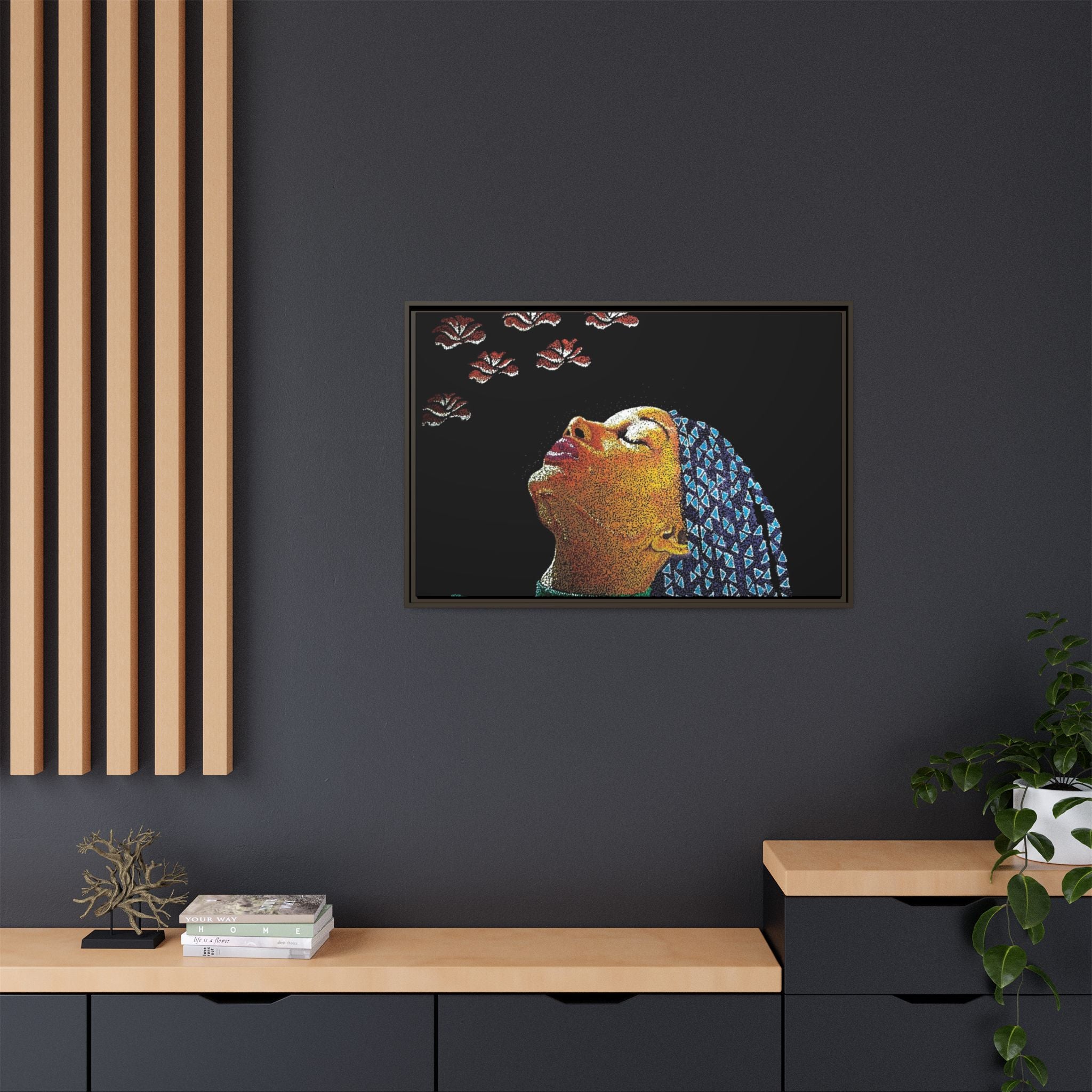 "Essence" Matte Canvas, Framed (Multi-color)