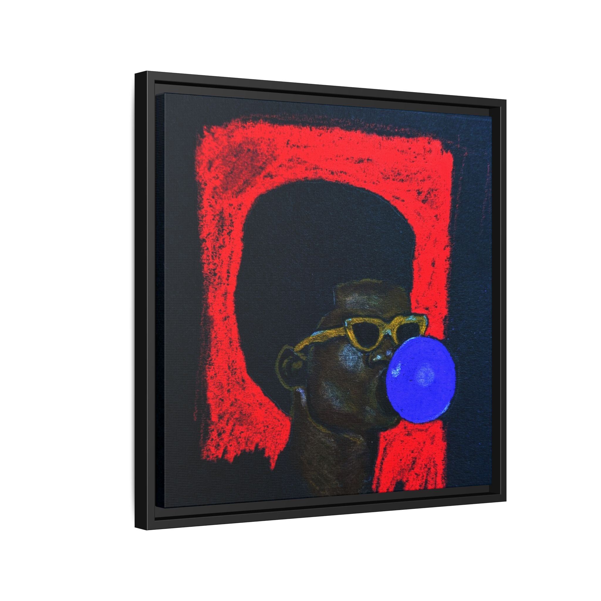 "Bubble" Matte Canvas, Framed (Multi-color)