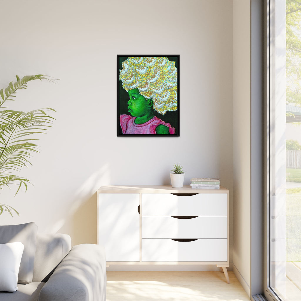 "Red" Matte Canvas, Framed (Multi-color)