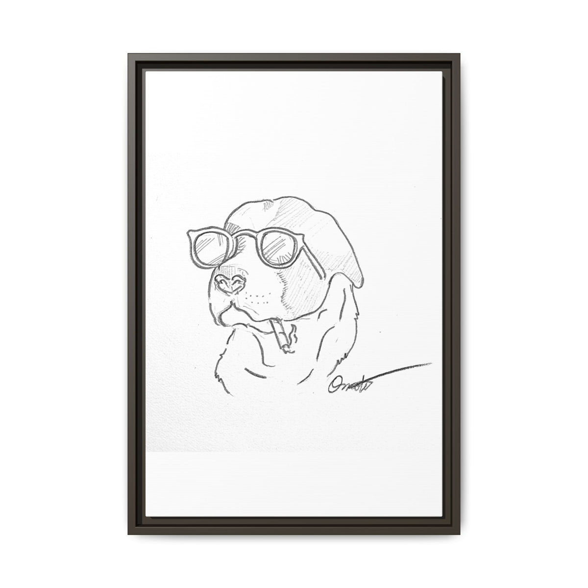Ruff Day | Matte Canvas, Framed (Multi-color)