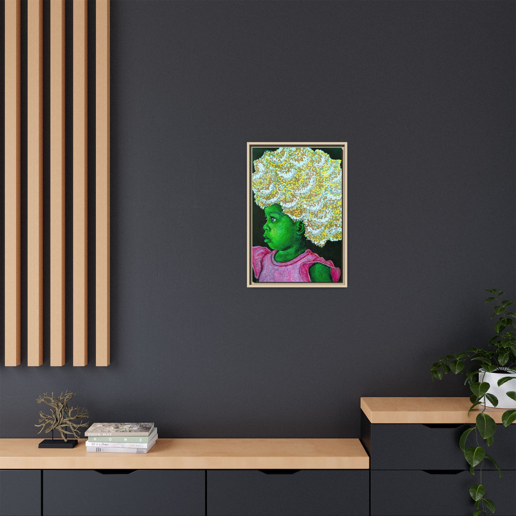"Red" Matte Canvas, Framed (Multi-color)