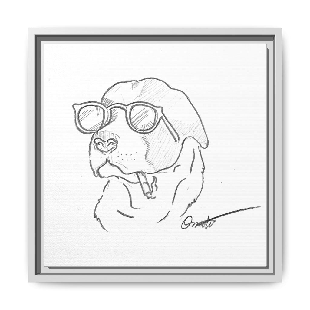 Ruff Day | Matte Canvas, Framed (Multi-color)