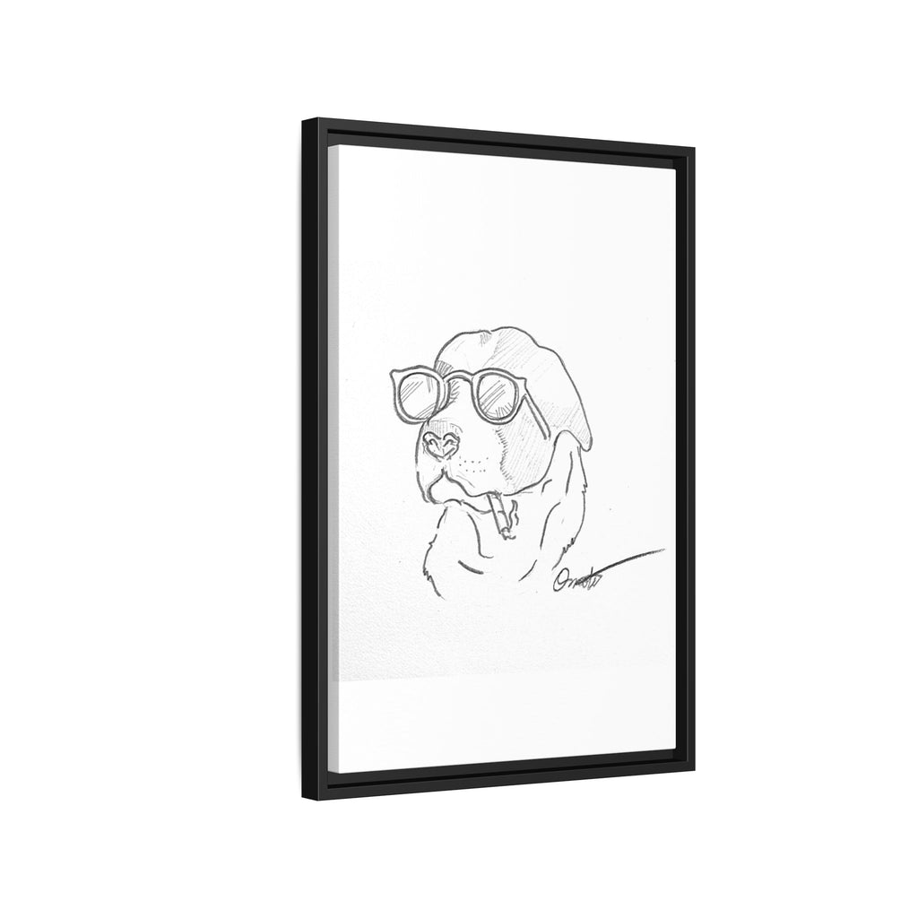 Ruff Day | Matte Canvas, Framed (Multi-color)