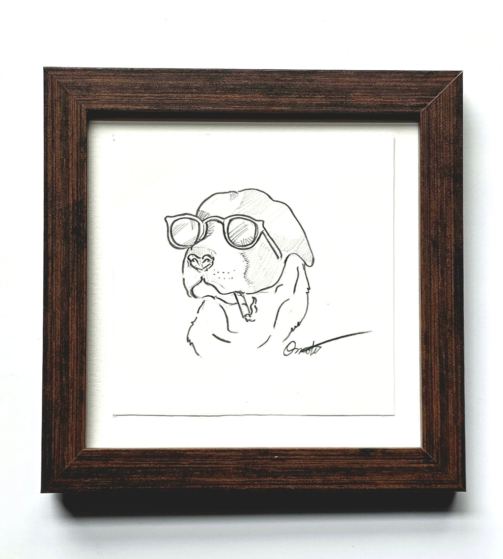 Ruff Day: Original Art Piece (Framed)