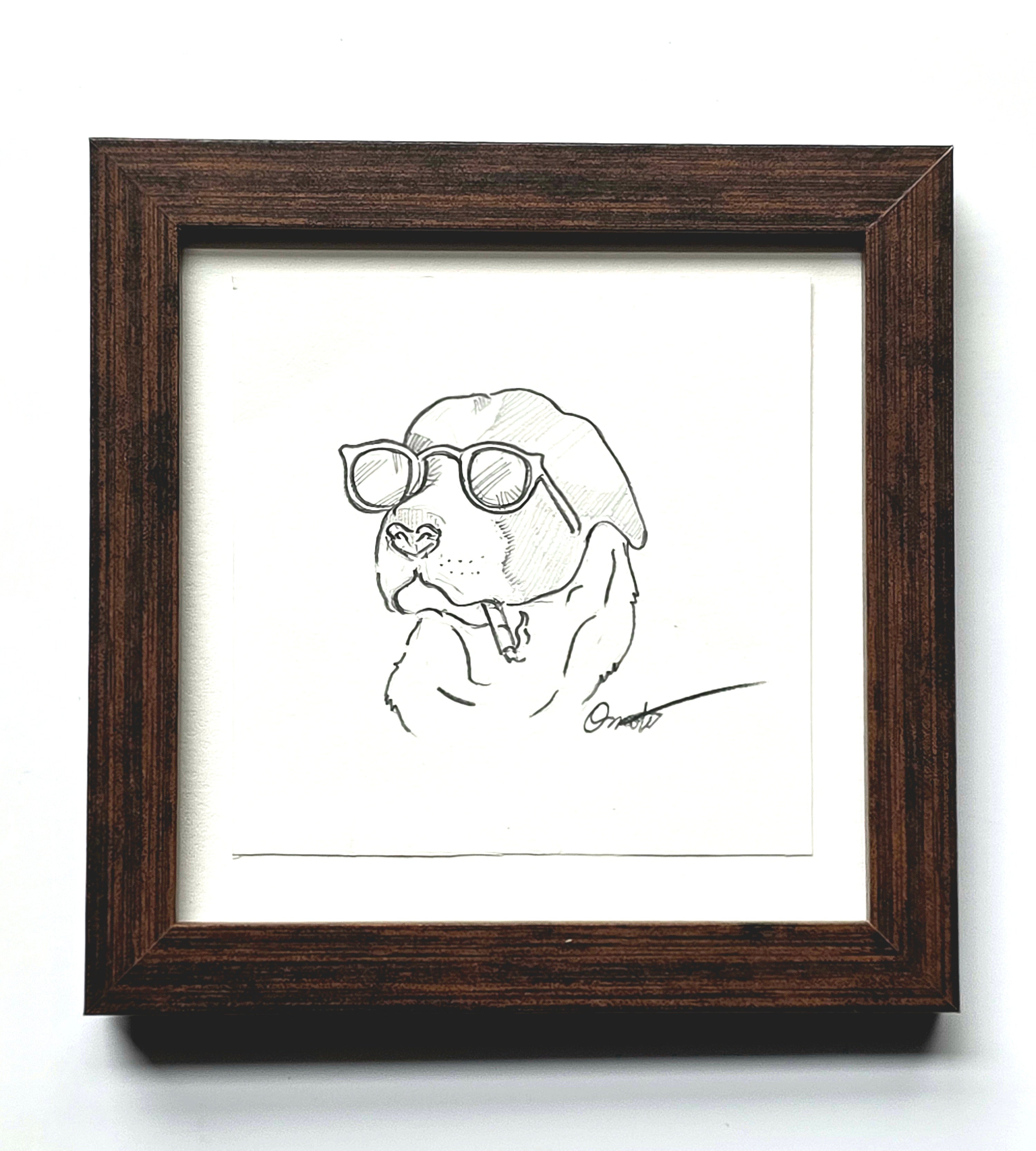Ruff Day: Original Art Piece (Framed)