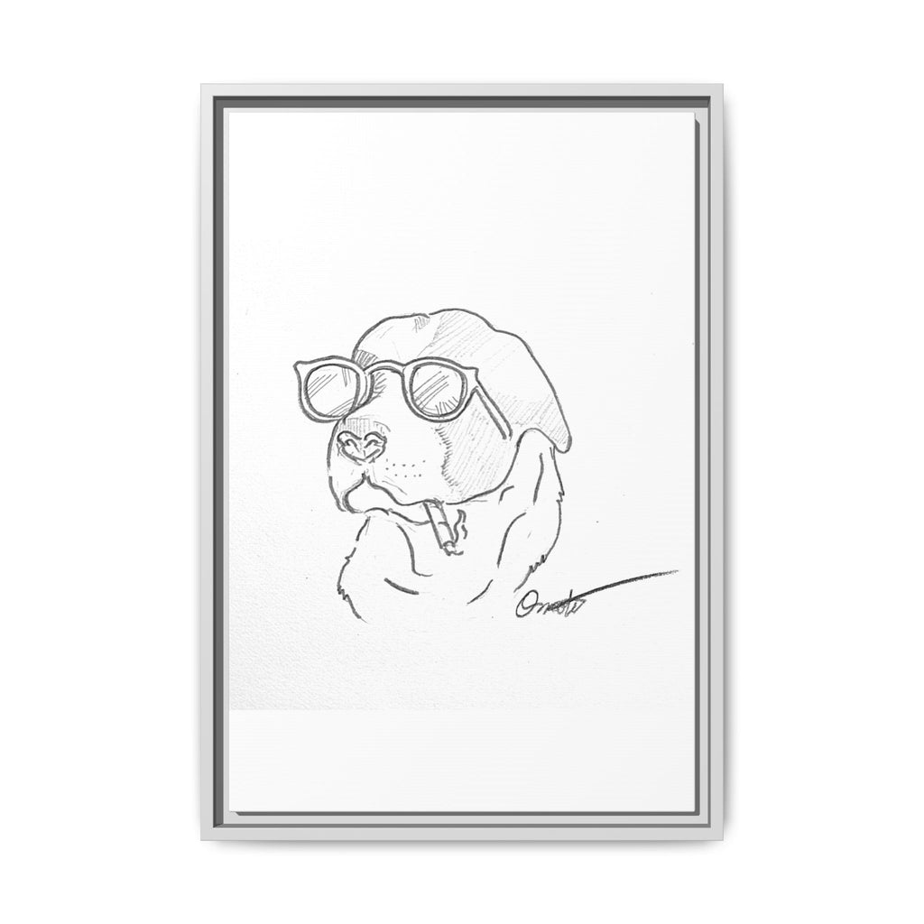 Ruff Day | Matte Canvas, Framed (Multi-color)