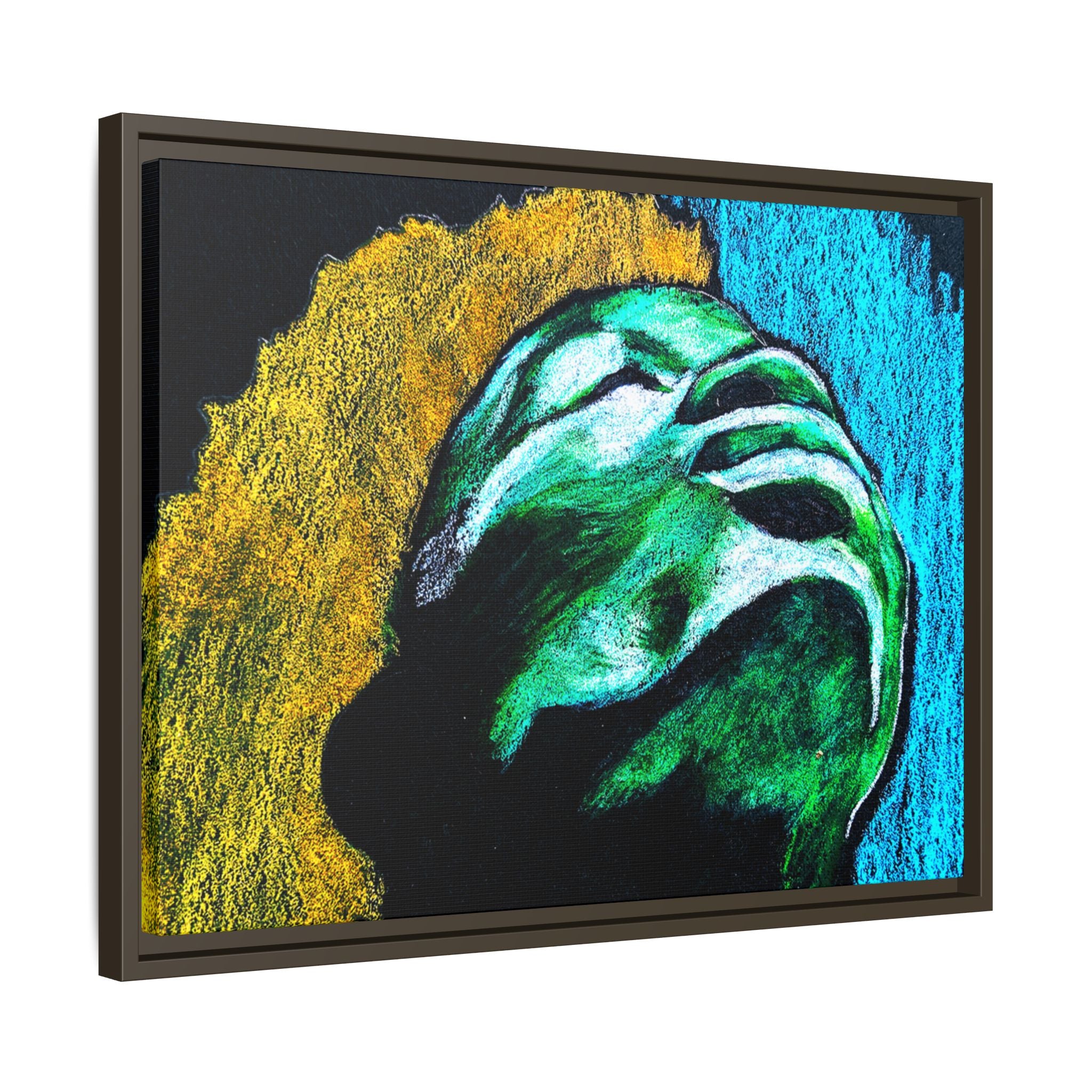 "Cascade" Matte Canvas, Framed (Multi-color)