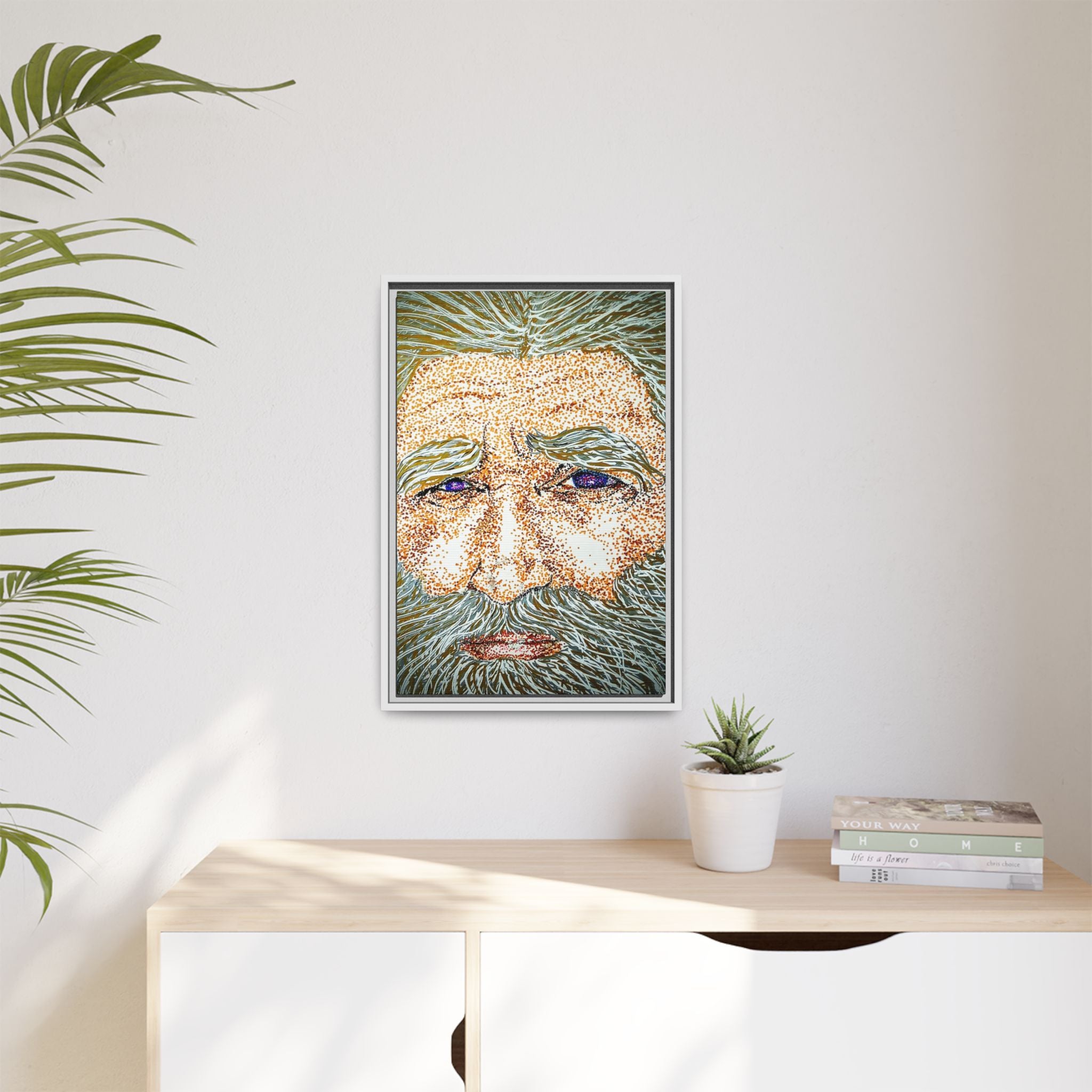 "Mr. Forever" Matte Canvas, Framed (Multi-color)