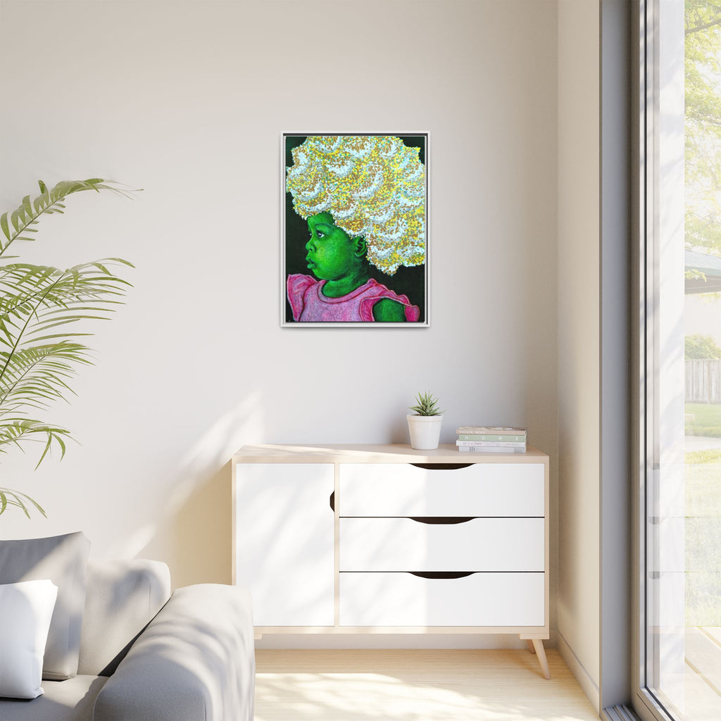"Red" Matte Canvas, Framed (Multi-color)