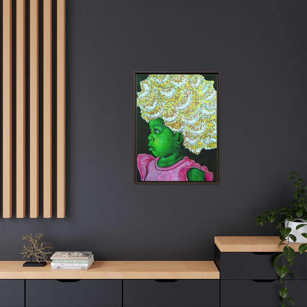 "Red" Matte Canvas, Framed (Multi-color)