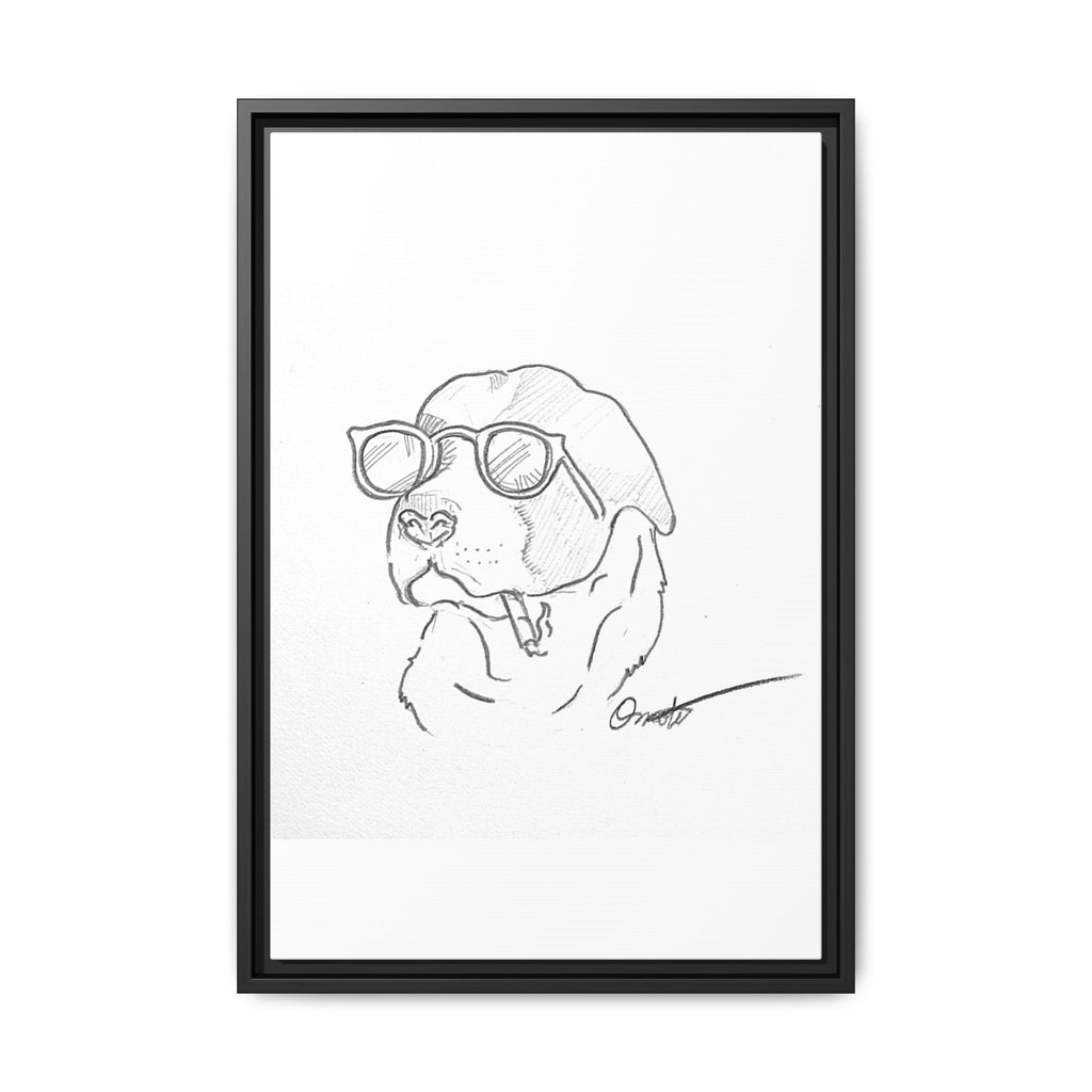 Ruff Day | Matte Canvas, Framed (Multi-color)