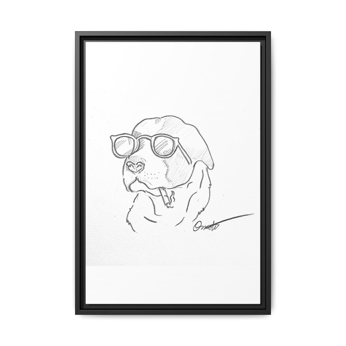 Ruff Day | Matte Canvas, Framed (Multi-color)
