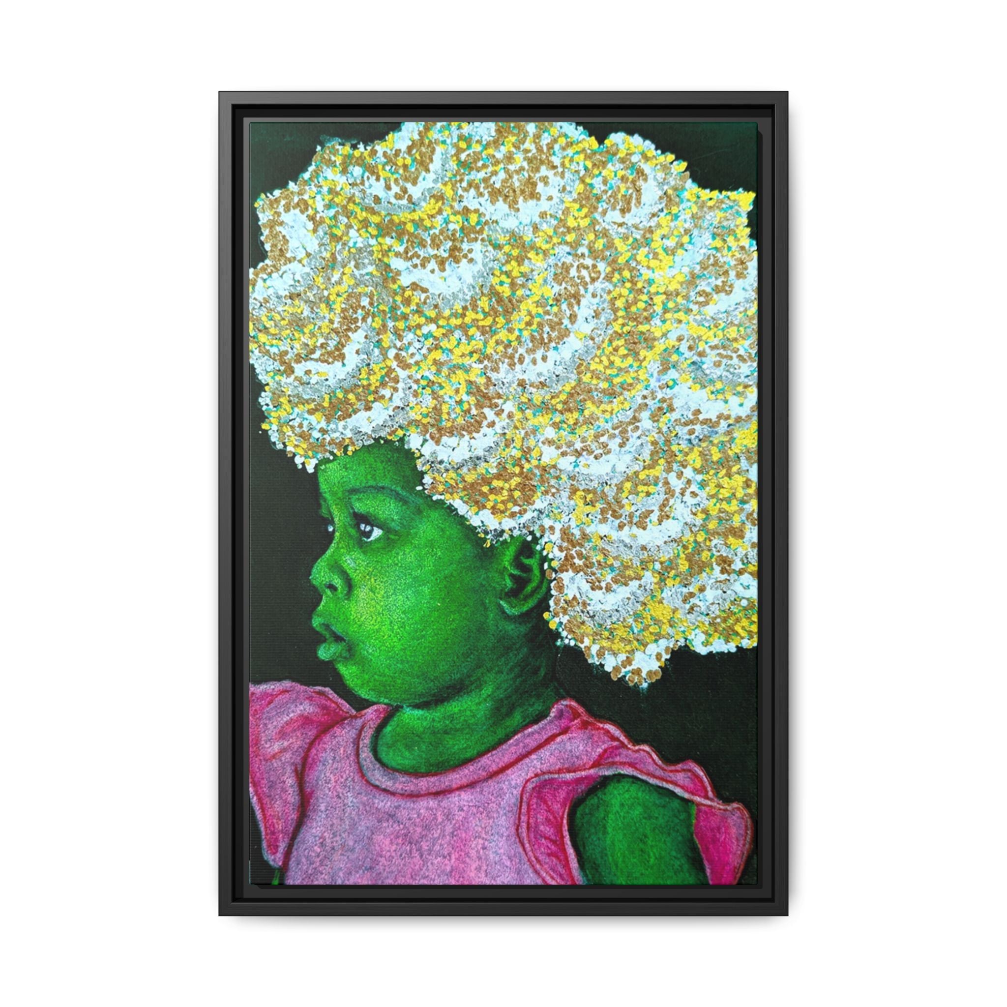 "Red" Matte Canvas, Framed (Multi-color)