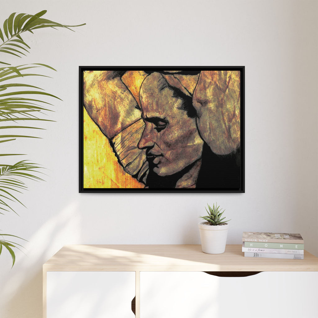 "Heavy Heart" Matte Canvas, Framed (Multi-color)