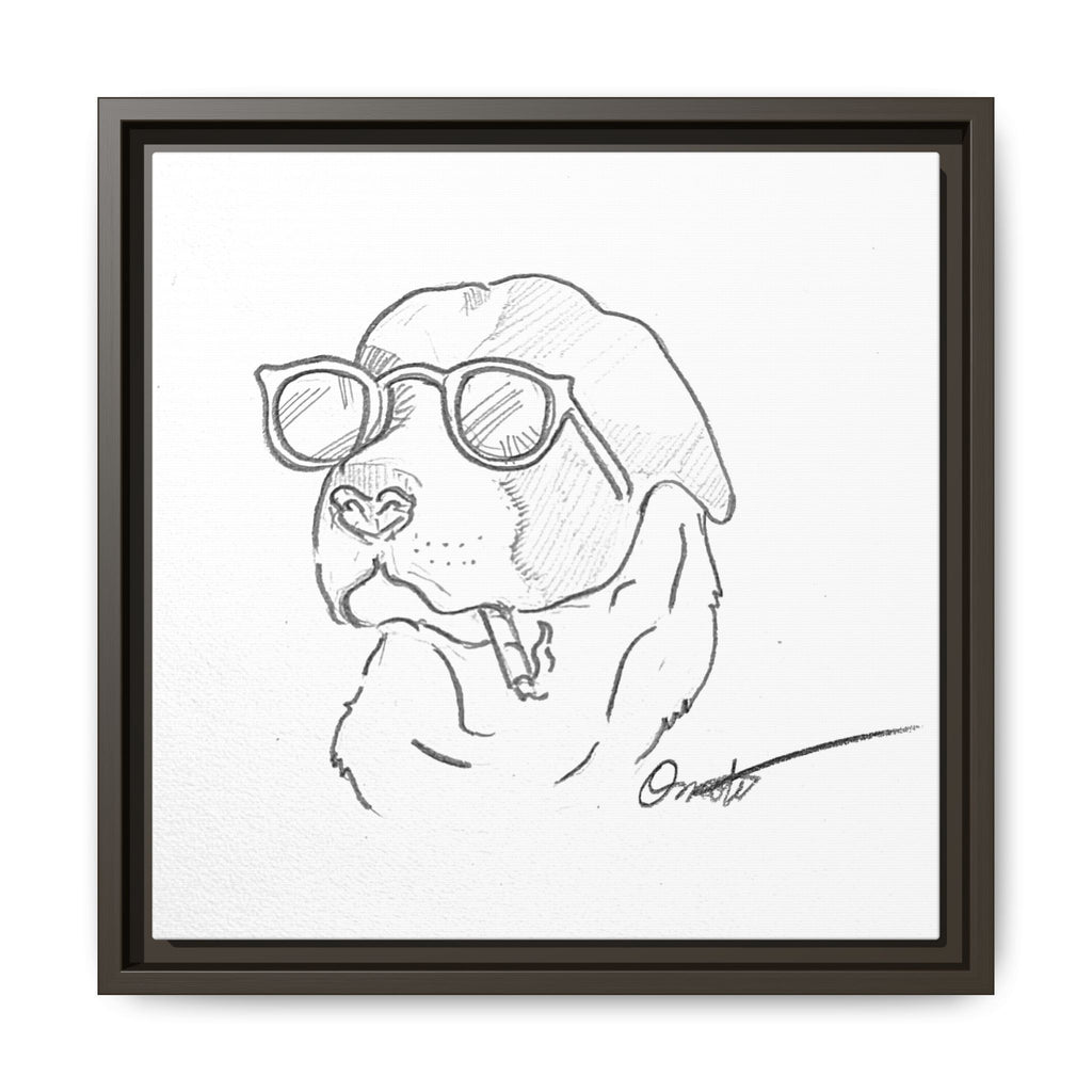 Ruff Day | Matte Canvas, Framed (Multi-color)
